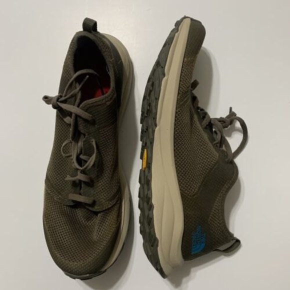 The North Face Litewave Flow Lace Hiking Shoe Olive Green Mesh Size 11.5 - Picture 1 of 10